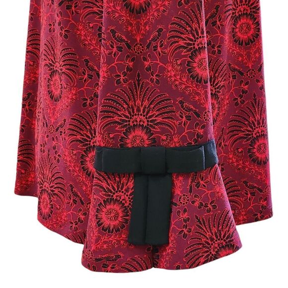 Charter Club Tie Sleeve Top Marooned Combo Size PL Flowers And Birds Printed - Picture 4 of 13